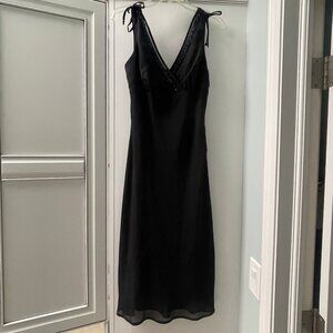 Byer Too! Vintage Y2K Empire Waist Formal Little Black Dress, Juniors Size 9